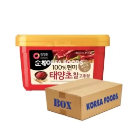 Brown Rice Red Pepper Paste (Square) (1kg X 12) Box