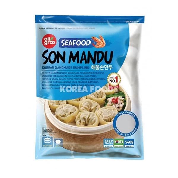Seafood Son Mandu (Handmade Dumpling) 540g 1 Seafood Son Mandu (Handmade Dumpling) 540g