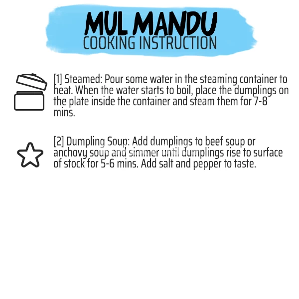 Seafood Son Mandu (Handmade Dumpling) 540g 2 Seafood Son Mandu (Handmade Dumpling) 540g - Image 2