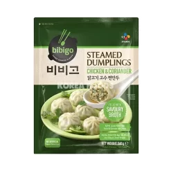 Bibigo Chicken & Coriander Steamed Dumplings 560g – Steamed