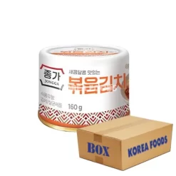 Jongga Roasted Kimchi (Canned) (160g X 36) Box