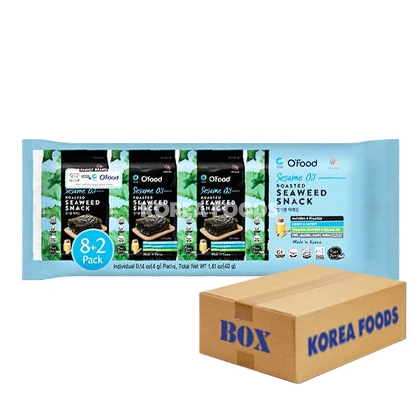 O’Food Dried Laver (Jarae) 4g*((8+2) X 8)-Blue Box 1 O’Food Dried Laver (Jarae) 4g*((8+2) X 8)-Blue Box