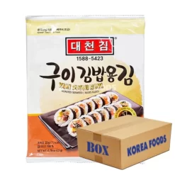 Daechun Roasted Seaweed 10 Sheets (22g X 50) Box