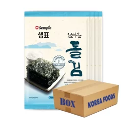 Sempio Dol Gim, Savory Roasted Korean Seaweed ((20g X 4) X 12) Box