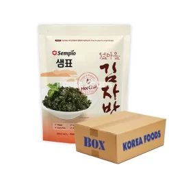 Sempio Crispy Seaweed Snack, Hot Chili (50g X 12) Box
