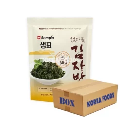 Sempio Crispy Seaweed Snack, BBQ (50g X 12) Box