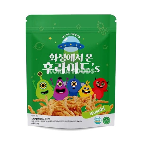 Arawoom Fried Squid From Mars (Wasabi Flavour) 80g 1 Arawoom Fried Squid From Mars (Wasabi Flavour) 80g