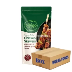 Bbibigo Korean Style Chicken Skewers Sweet & Spicy (180g X 10) Box